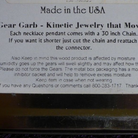 GOTH STEAMPUNK GREEN TREE KINETIC PLANETARY NECKLACE AND CLOCK WOOD EARRINGS - Picture 11 of 14